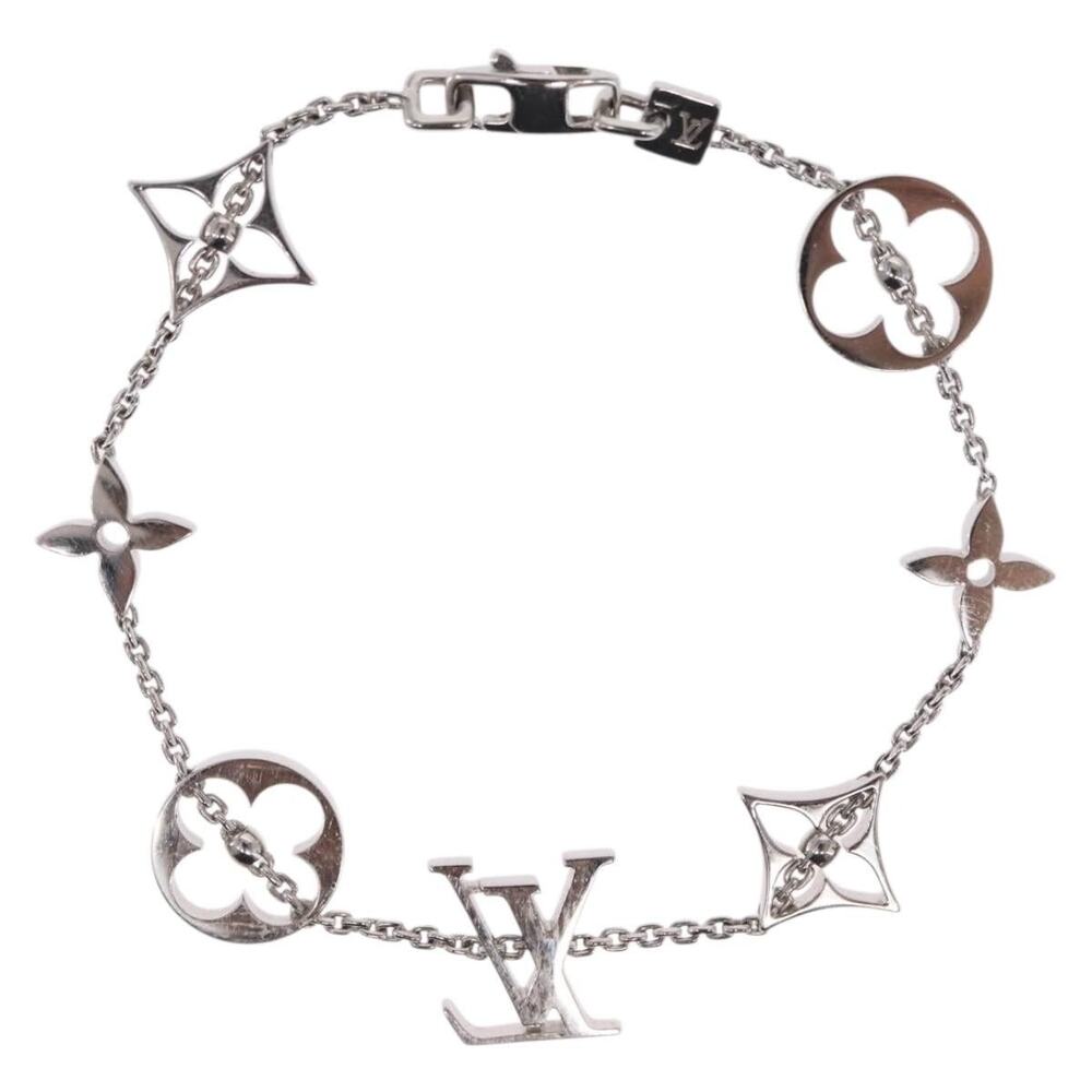 Louis Vuitton Brassle Monogram Links Bracelet 18k Gold 750 White